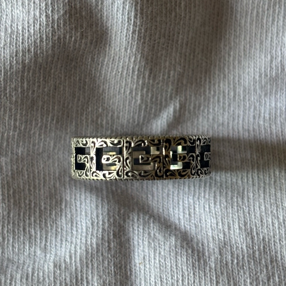 [GUCCI] Silver “G” Band Ring - Picture 3 of 3